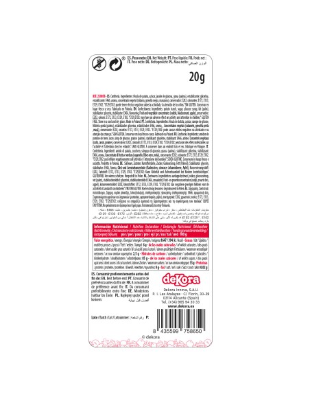 Flores Rojas Y Hojas De Azucar Dekora