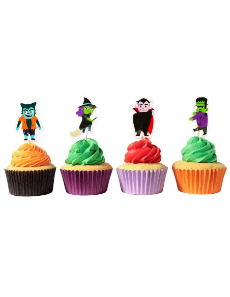 Toppers De Halloween Para Cupcakes 24uds PME