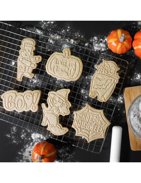 Set Cortadores Y Sellos De Galletas Personajes Espeluznantes 3ud PME