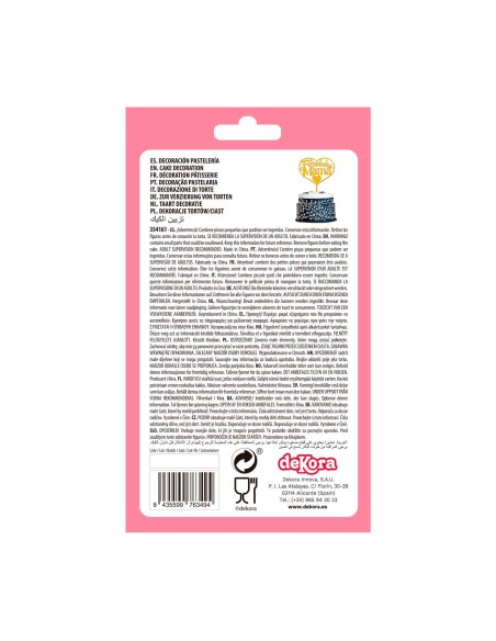 Topper Felicidades Mamá Dorado Dekora