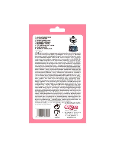 Topper Felicidades Papá Negro Dekora