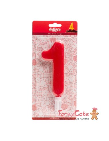 Vela Gigante Número 1 Dekora
