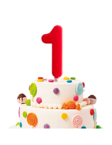 Vela Gigante Número 1 Dekora