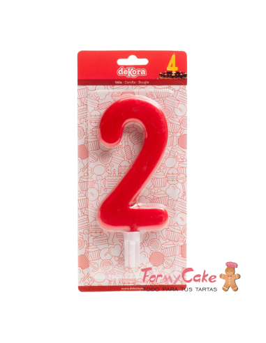 Vela Gigante Número 2 Dekora