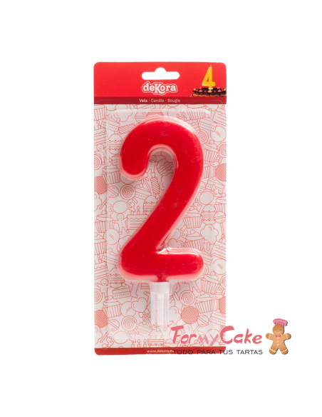 Vela Gigante Número 2 Dekora