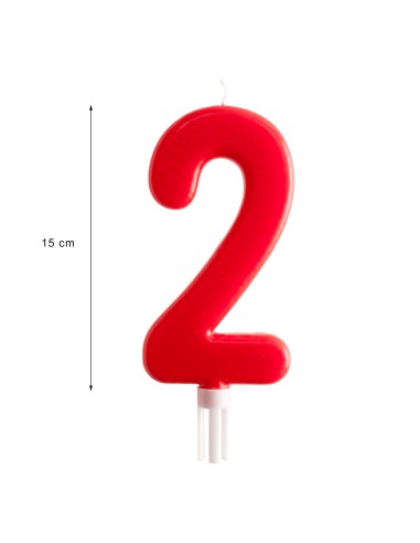 Vela Gigante Número 2 Dekora