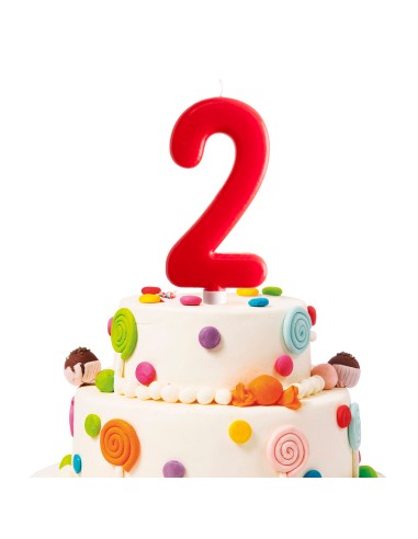 Vela Gigante Número 2 Dekora