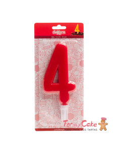 Vela Gigante Número 4 Dekora