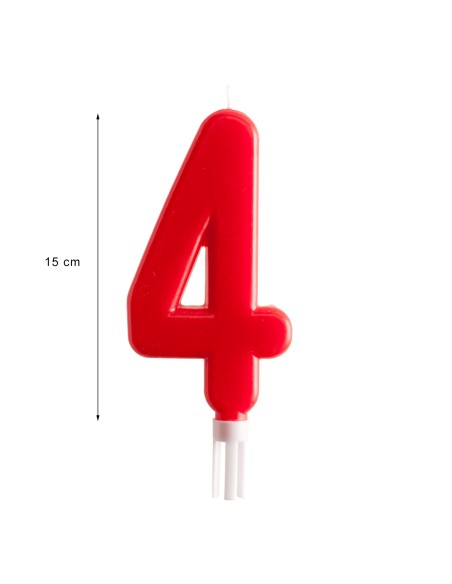 Vela Gigante Número 4 Dekora