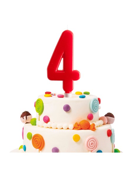 Vela Gigante Número 4 Dekora