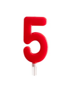 Vela Gigante Número 5 Dekora