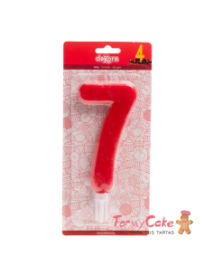 Vela Gigante Número 7 Dekora 2