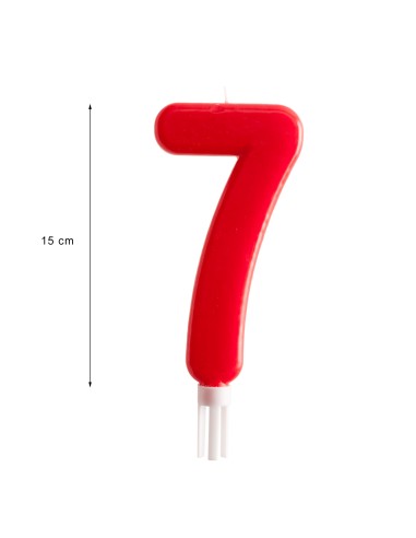 Vela Gigante Número 7 Dekora