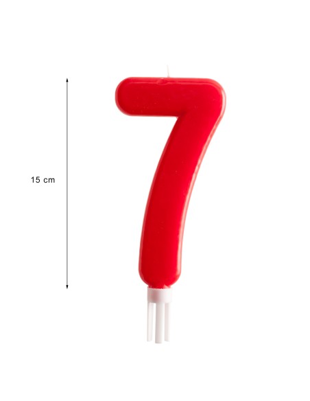 Vela Gigante Número 7 Dekora