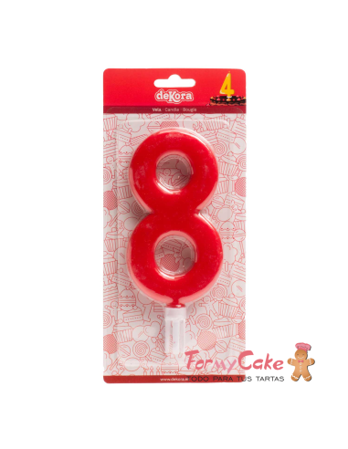 Vela Gigante Número 8 Dekora