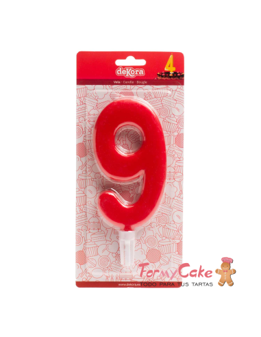 Vela Gigante Número 9 Dekora