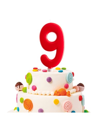 Vela Gigante Número 9 Dekora