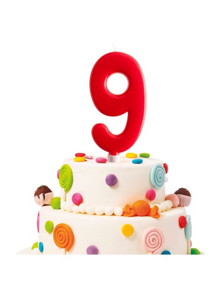 Vela Gigante Número 9 Dekora