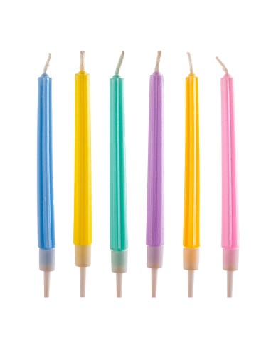 Velas para Tartas Con Forma De Columna 6ud Dekora