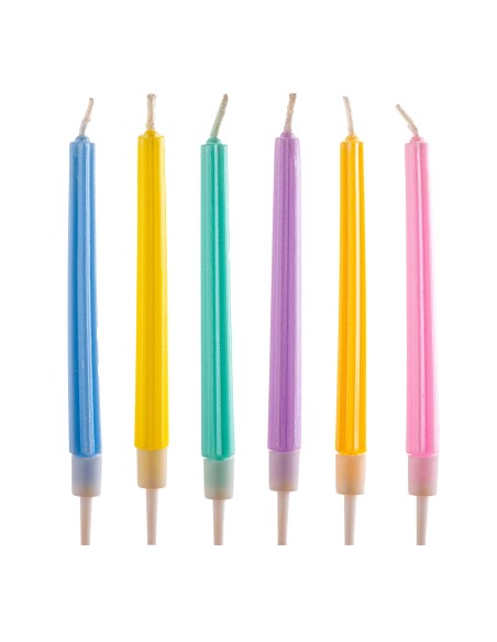 Velas para Tartas Con Forma De Columna 6ud Dekora