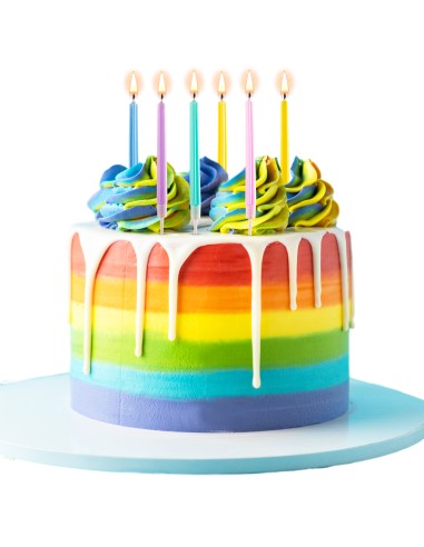 Velas para Tartas Con Forma De Columna 6ud Dekora