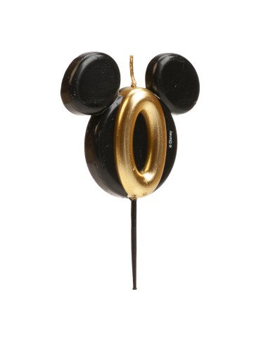 Vela Silueta Mickey Número 0 Dekora