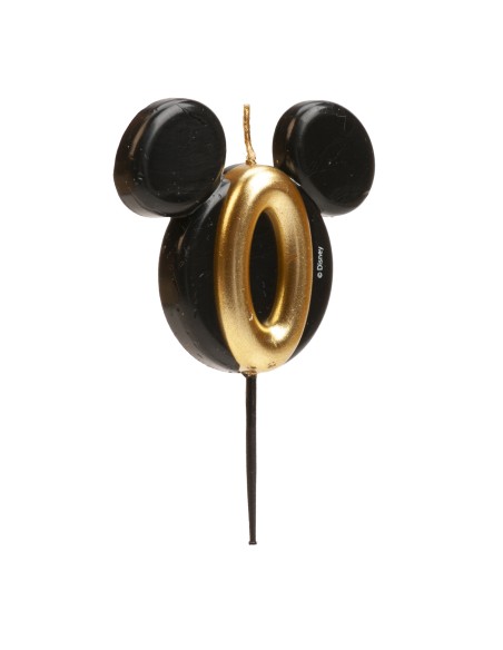 Vela Silueta Mickey Número 0 Dekora