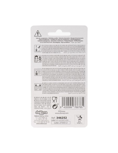 Vela Silueta Mickey Número 2 Dekora