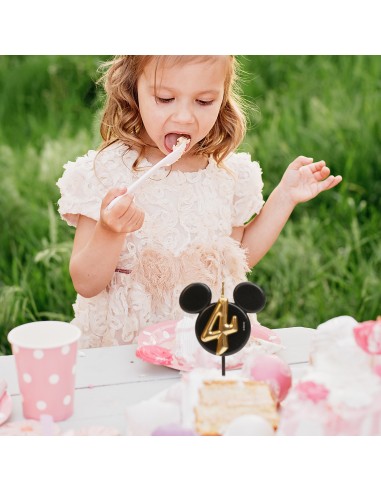 Vela Silueta Mickey Número 4 Dekora