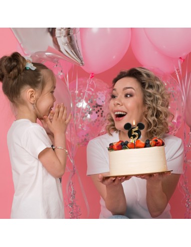 Vela Silueta Mickey Número 5 Dekora