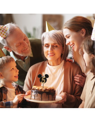 Vela Silueta Mickey Número 5 Dekora