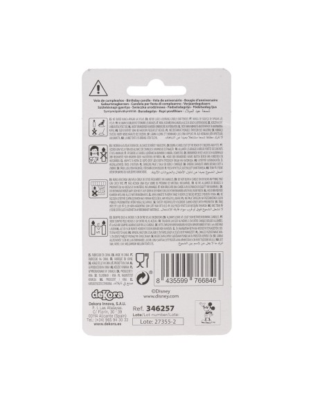 Vela Silueta Mickey Número 7 Dekora