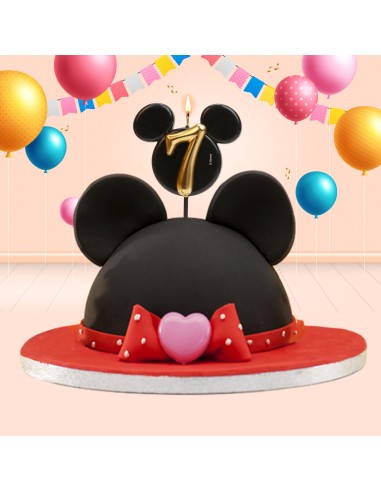 Vela Silueta Mickey Número 7 Dekora