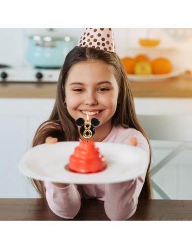 Vela Silueta Mickey Número 8 Dekora