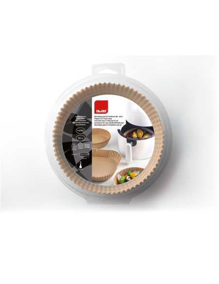 Bandeja Desechable freidora Aire 16x4,5cm, Ibili