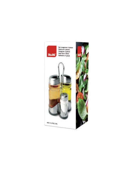 Set Vinagreras 4pcs Clásica Ibili