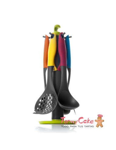 Set De utensilios Con Soporte 6uds Ibili