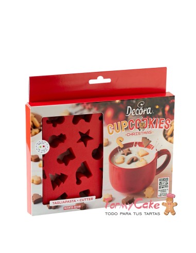 Cortador Mini Cupcookies Navidad Decora
