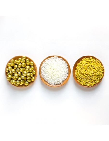 Set Decor Mix Oro Y Blanco 85gr Decora