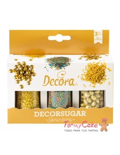 Set Decor Mix Oro Y Multicolor 85gr Decora