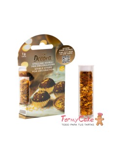 Decoraciones Comestibles Estrellas Doradas 1gr Decora