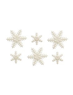 Decoración De Azúcar Copos De Nieve 9ud  Decora 2