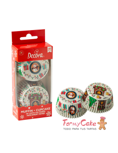 Cápsulas Cupcakes Regalos De Navidad 36uds Decora