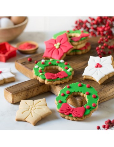 Kit Cortadores Guirnalda Y Flor De Pascua 2ud....