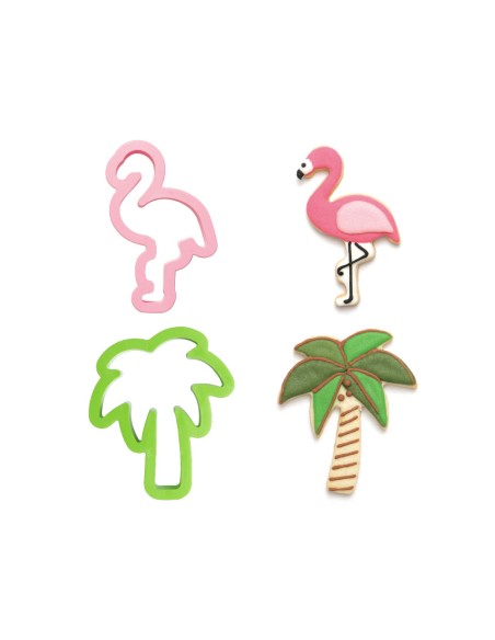 Kit Cortadores Flamenco Y Palmera 2ud. Decora