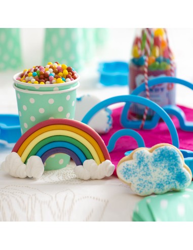 Kit 2 Cortadores Arcoiris y Nube Decora