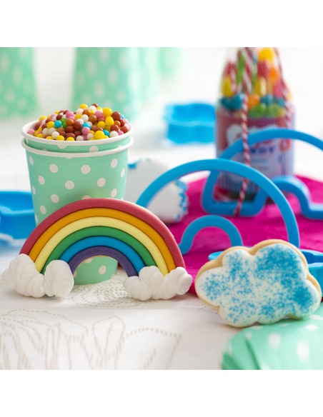 Kit 2 Cortadores Arcoiris y Nube Decora