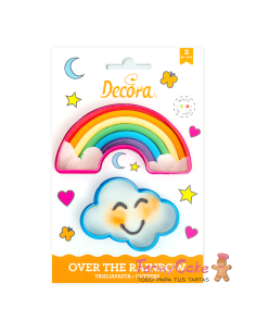 Kit 2 Cortadores Arcoiris y Nube Decora
