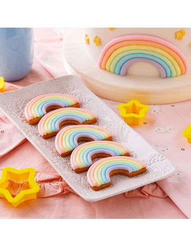 Kit 2 Cortadores Arcoiris y Nube Decora