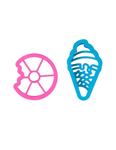 Kit 2 Cortadores Berlina y Cono de Helado Decora